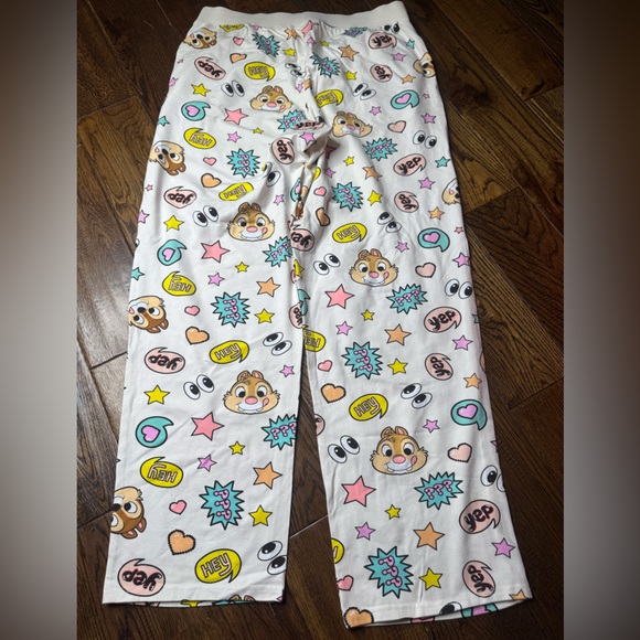 DISNEY Women’s Cartoon Print Pajama Pants Size Large - Picture 2 of 4